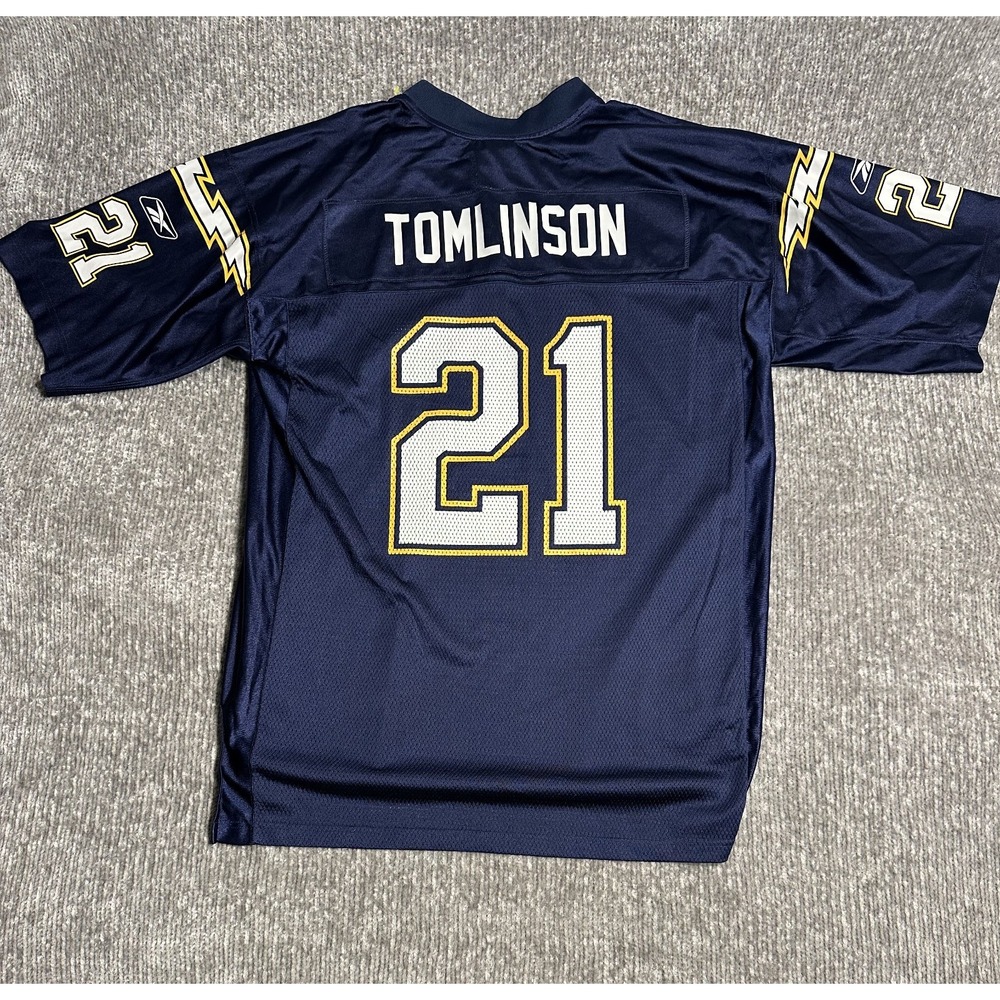LaDainian Tomlinson #21 San Diego Chargers Navy Reebok NFL Jersey Men's Large
